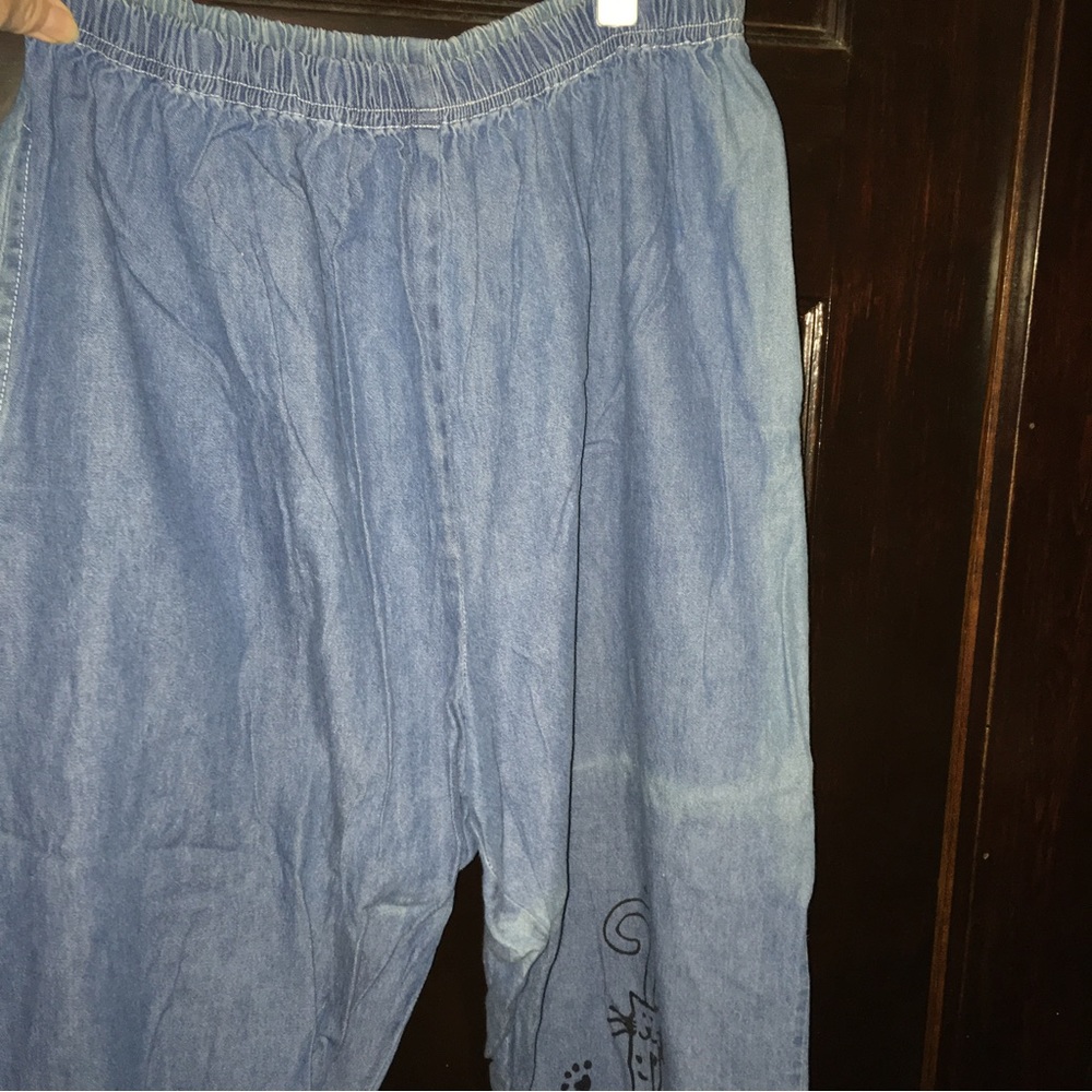 Denim capris